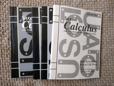 Saxon Calculus With Trigonometry And Analytic Geometry Second Edition Lot