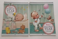Current Brand Babys First And Second Year Spiral Bound Calendars Lot Of Two 2 