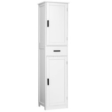 67'' Tall Bathroom Cabinet, Storage Cabinet with 4 Shelves 2 Doors, Narrow ...