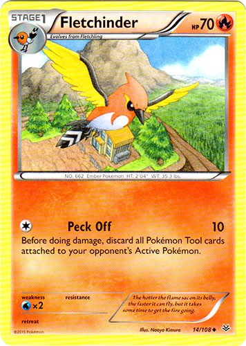 Fletchinder - 14/108 - Uncommon - Lightly Played - Roaring Skies