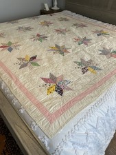 Cotton quilt with Eight-Point Star pattern