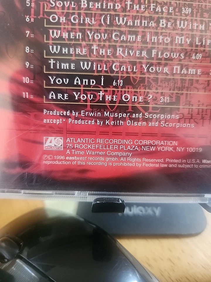 SCORPIONS - PURE INSTINCT CD - Uncensored Cover 1996 Foto 4 de 4