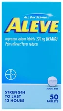 Aleve, Pain Reliever/Fever Reducer *02/2026*220 mg Tablets, 50 Count