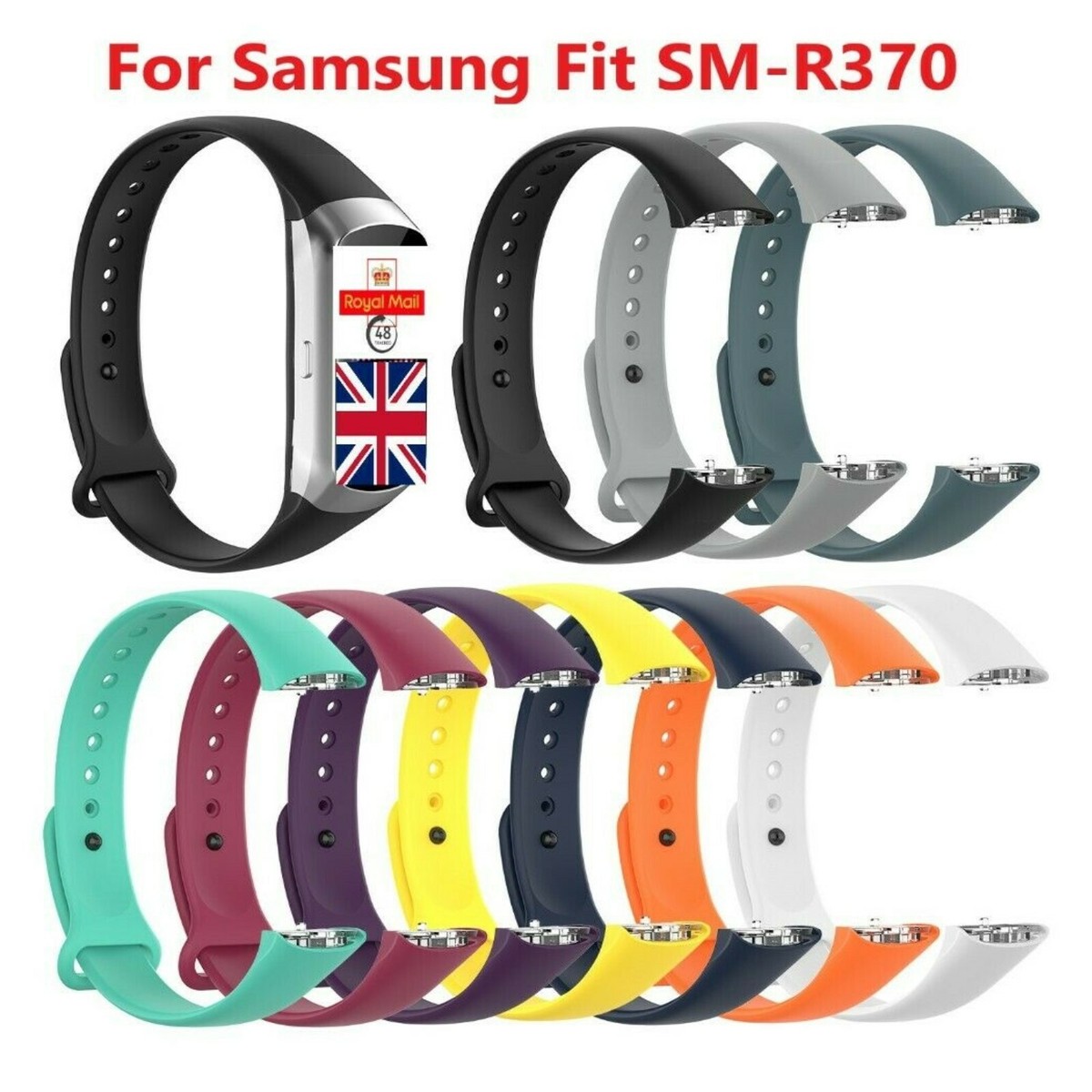 Replacement Silicone Bracelet Watch Strap Band for Samsung Galaxy Fit  SM-R370