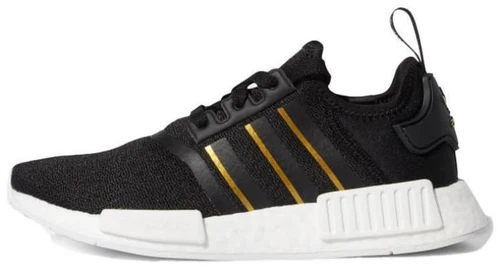 adidas NMD R1 Black Gold Metallic W