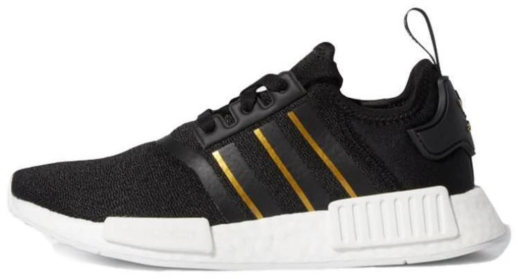adidas NMD R1 Black Gold Metallic W