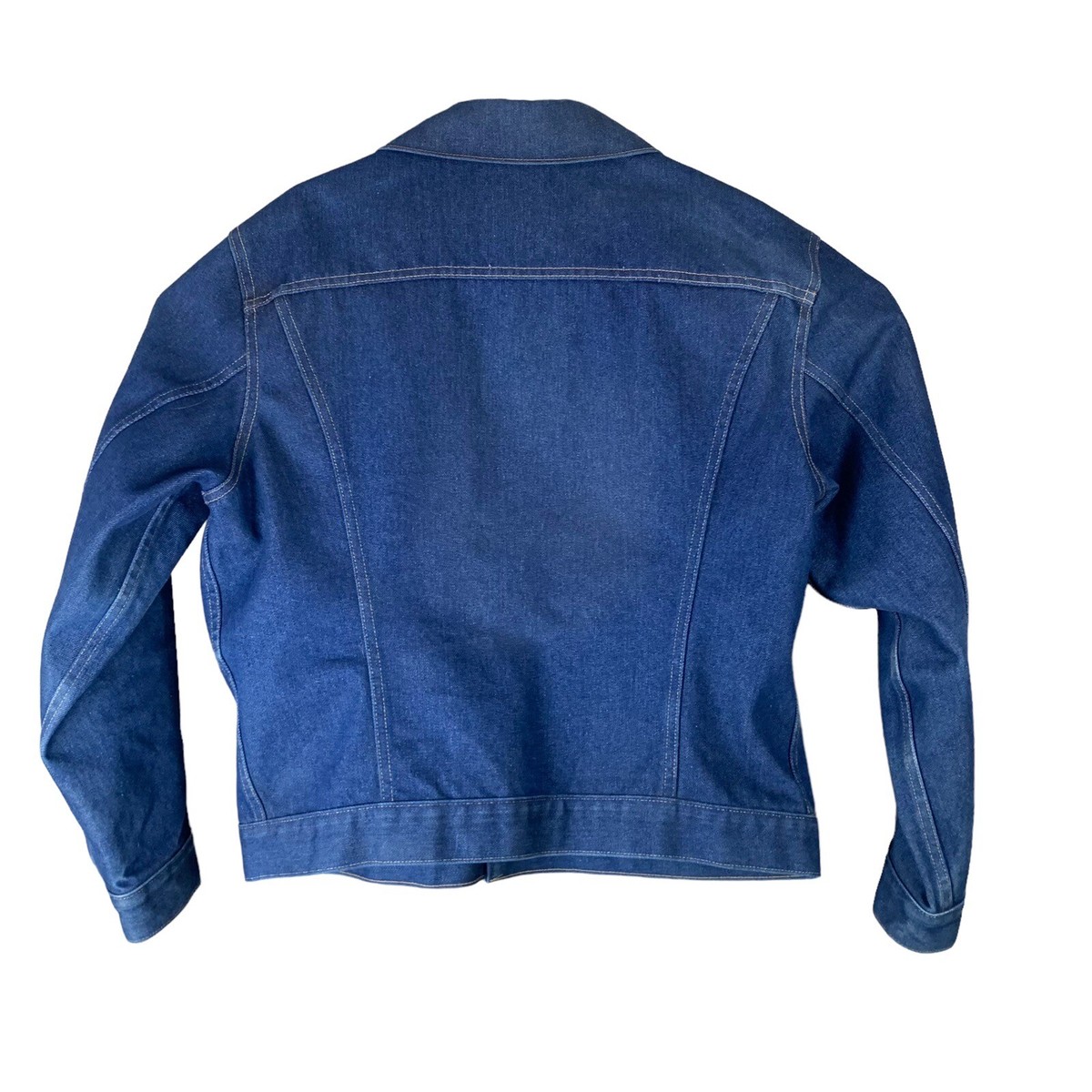 Vintage Jean Jacket Big Mac Size Large Dark Wash Denim