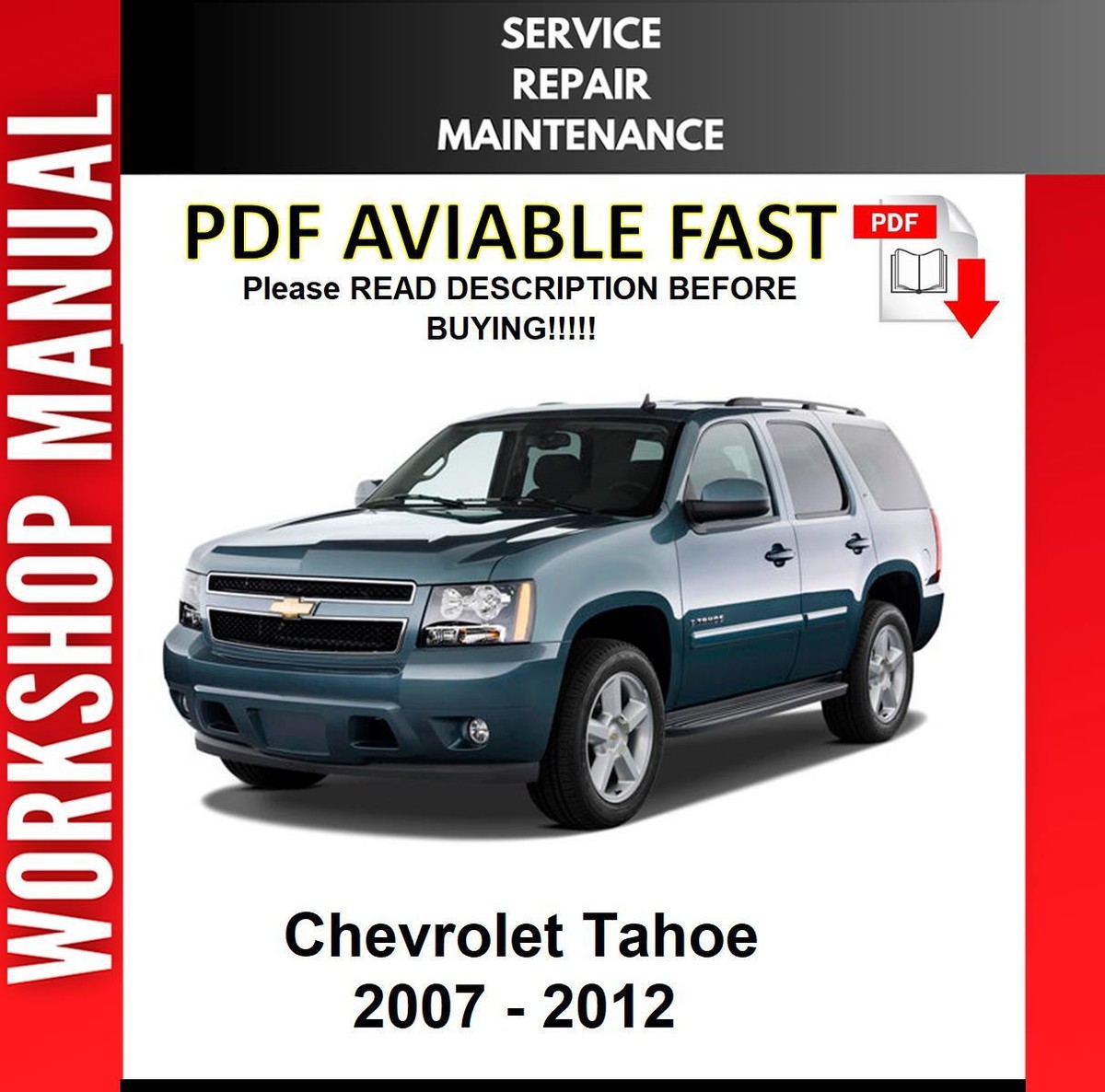 2007 CHEVY TAHOE REPAIR MANUAL PDF visual data 8