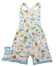 Adult shortalls Baby Animals print, diaper wear