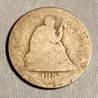1857 Seated  Liberty  Quarter 25 Cents