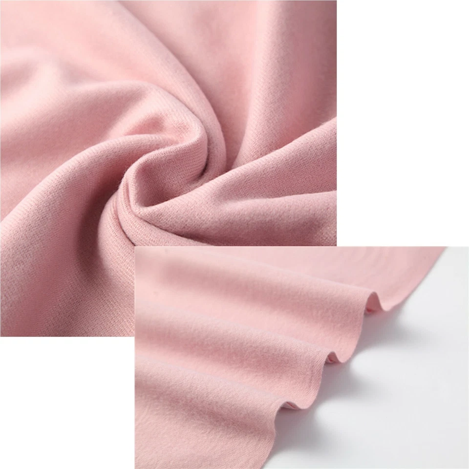 Womens Mens 100% Cashmere Scotland Oversized Blanket Wool Scarf Shawl Wrap Solid - Image 3 of 4