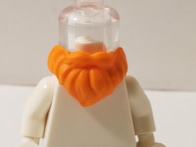 LEGO Minifigure Beard Orange Short Rounded Viking Lord Rings Dwarf Mountain Guy
