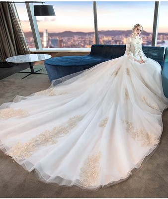 long tail wedding dresses