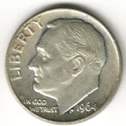 USA - 1964D - Dime - Roosevelt Silver - #12823RG