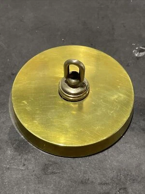 Solid Cast Brass Canopy 4-3/4" With Solid Brass Screw Collar Loop-nipple-cro-bar