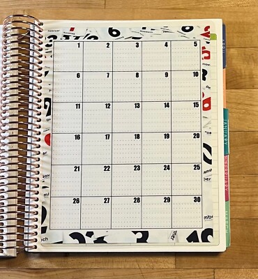 Monthly Dot Grid Dashboard for use with Erin Condren Life Planner~