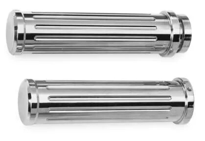 Pro One Chrome Bar Milled Billet Grip Pair Harley Breakout 13-15 - Picture 1 of 4