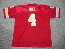 Unsigned RASHEE RICE Custom Kansas City Red Sewn New Football Jersey Size S-3XL