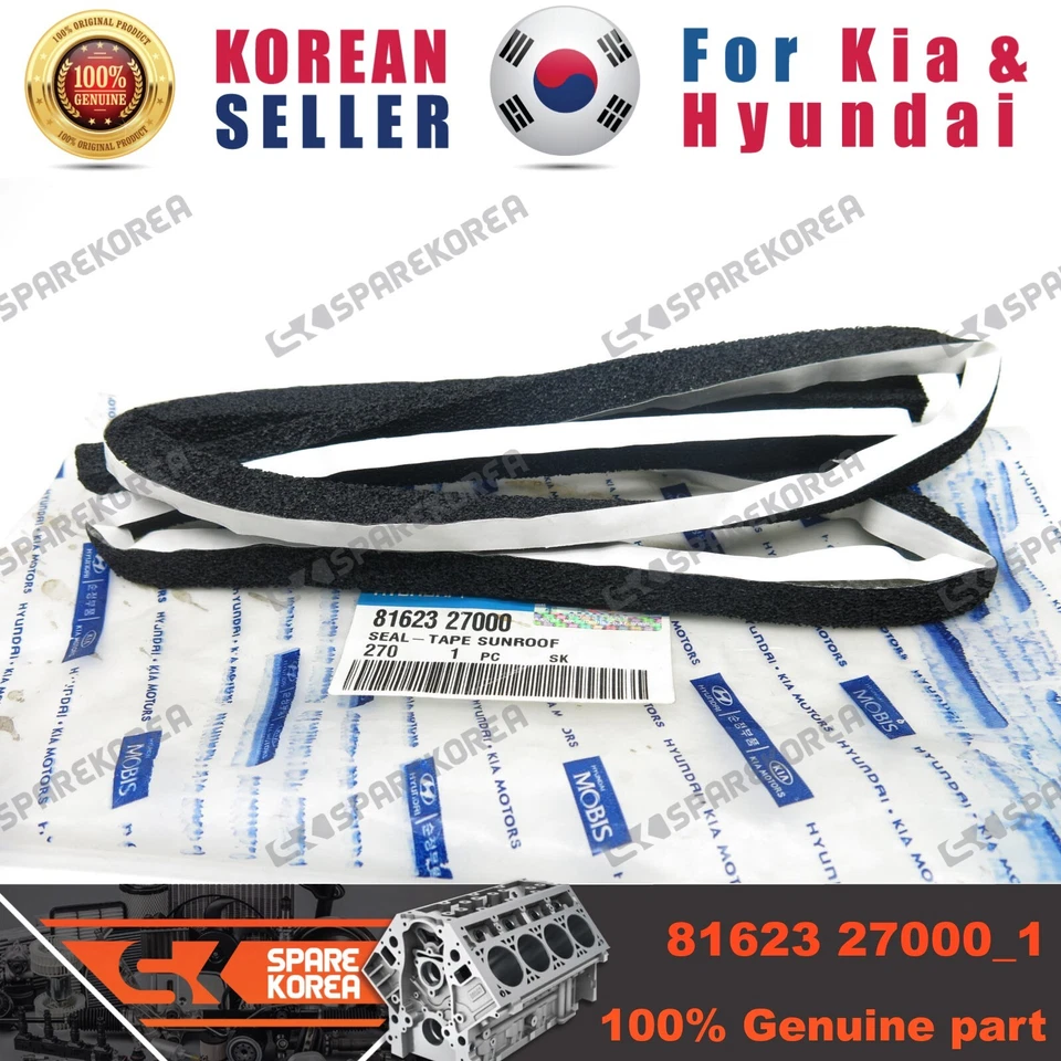 Genuine/OEM 8162327000 SEAL-TAPE SUNROOF for Hyundai Tiburon 96 - Изображение 2 из 2