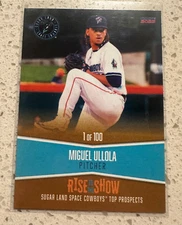 2025 Sugar Land Space Cowboys Miguel Ullola GOLD Houston Astros Prospects /100