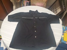 Harley Davidson Mens L Black Embroidered Garage Mechanic Shirt