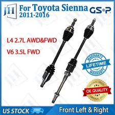 OE Front Pair Left Right CV Axle Shaft Set for 2011-16 Toyota Sienna 3.5L V6 FWD