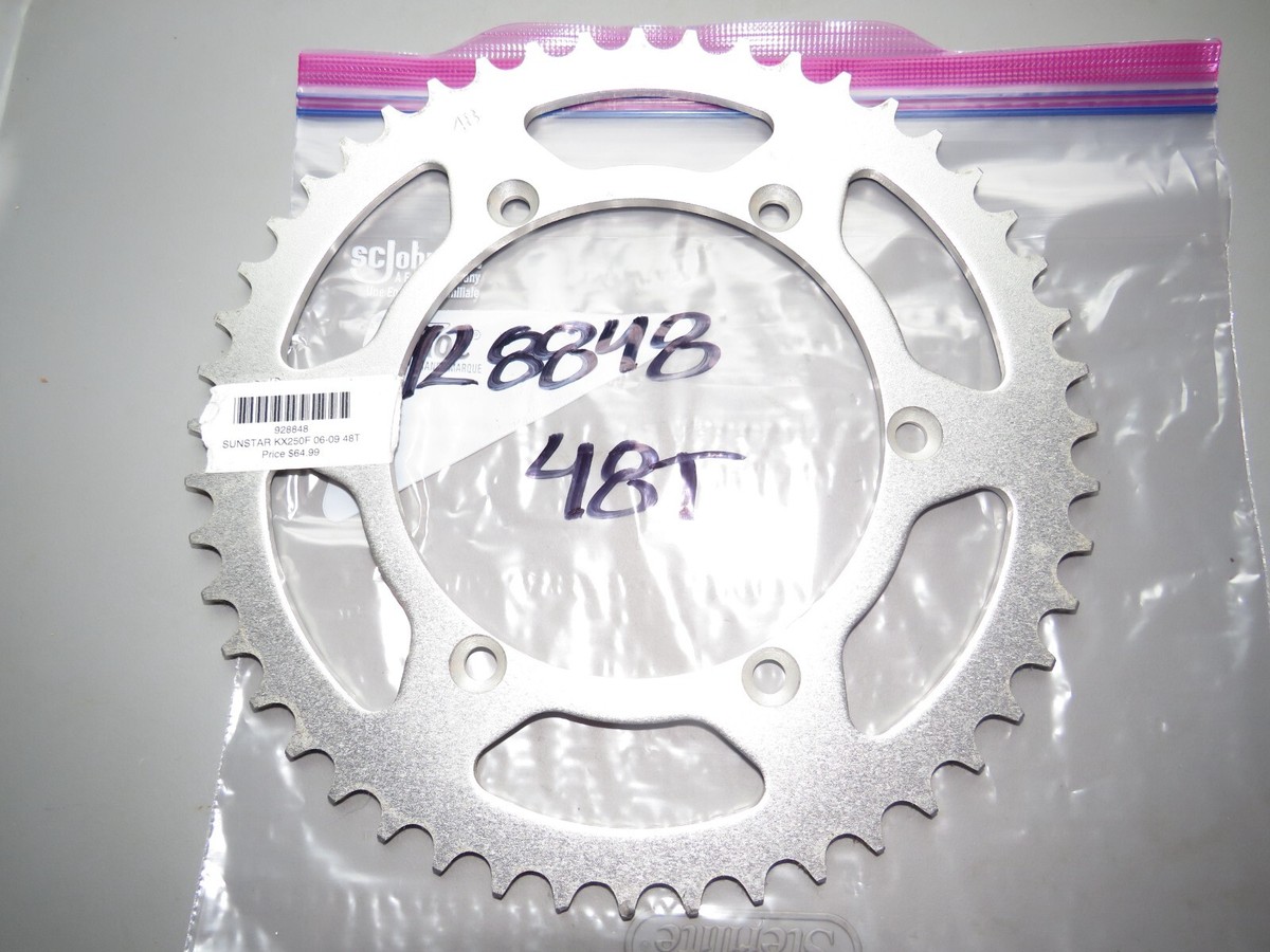 uuuuuu Kawasaki KX250F KX 250F 2006-2009 Sunstar 48T Steel Rear Sprocket
