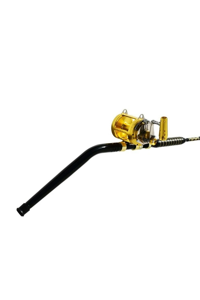 Carrete de pesca 50 ancho de 2 velocidades en un 80-100 lb. Varilla Bent Butt Tournament Edition Foto 4 de 4