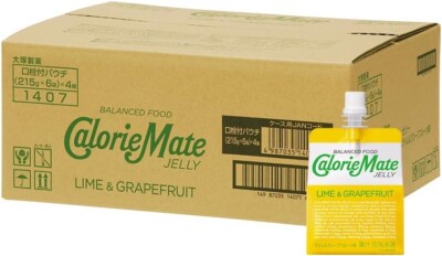 Otsuka Calorie Mate Jelly, Lime & Grapefruit Flavor, 215g x 24 bags