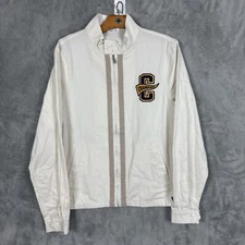 NWT Champion X Urban Outfitters Exclusive Woven Rally Jacket Cream Mens Sz Small