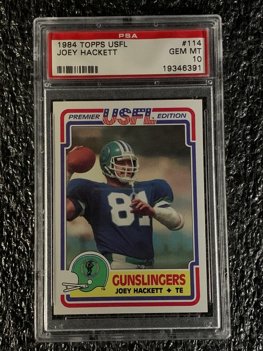 1984 Topps USFL Football #114 Joey Hackett PSA 10 | eBay