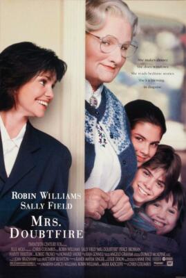 Mrs. Doubtfire Movie Poster Photo Art Print 8x10 11x17 16x20 22x28 24x36 27x40