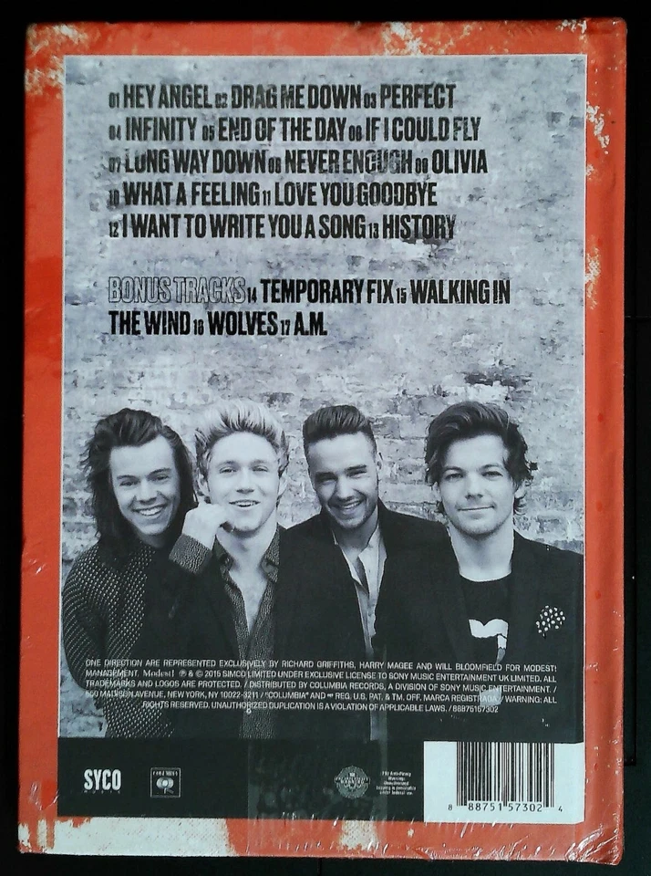 【SEALED】One Direction – Made In The A.M. 88875157302 US CD Deluxe Edition - Image 2 of 2