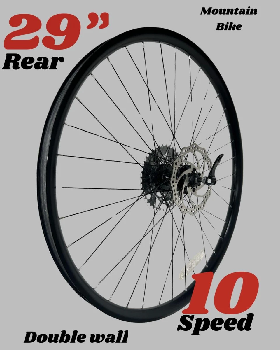29 Rear Mountain Bike Wheel 10 Speed Cassette Disc