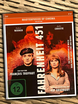 FAHRENHEIT 451 Francois Truffaut OSCAR WERNER Julie Christie BLU-RAY MEDIABOOK