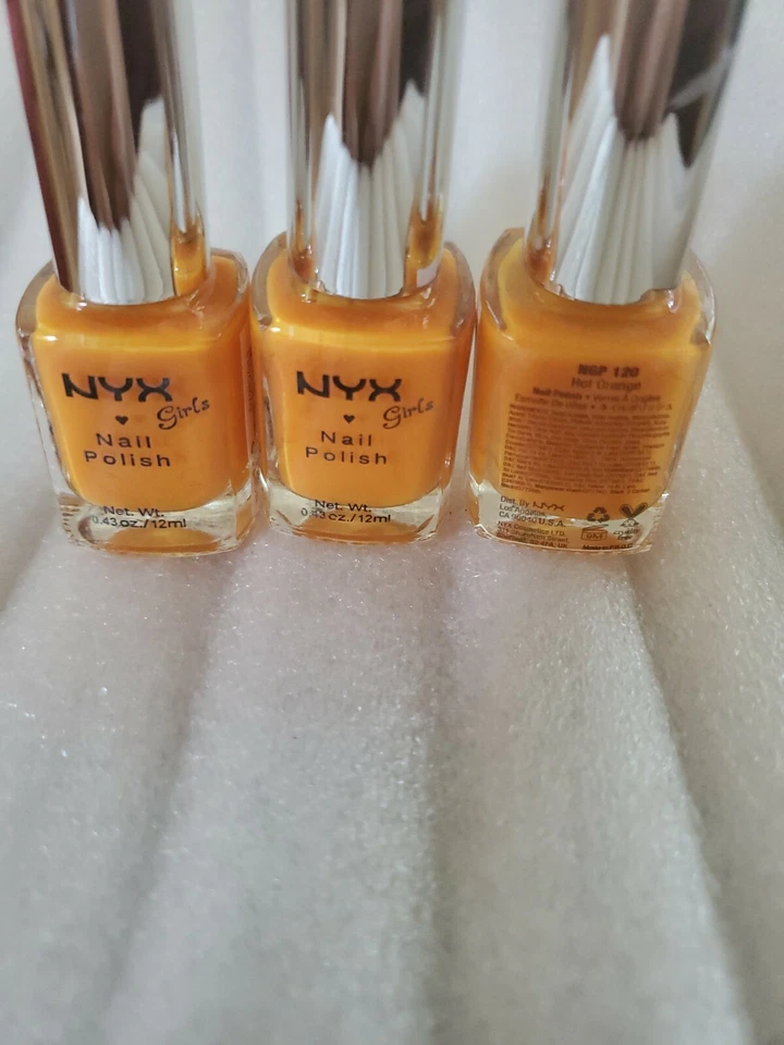  Лак для ногтей для девочек NYX NGP120 ярко-оранжевый упаковка 3 шт. - Изображение 2 из 2