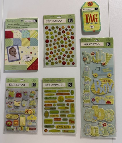 K & Company 12x12 Scrapbook Kit-Variations-Sea Glass, Baby Boy, Poppy Seed, More - Picture 52 of 84
