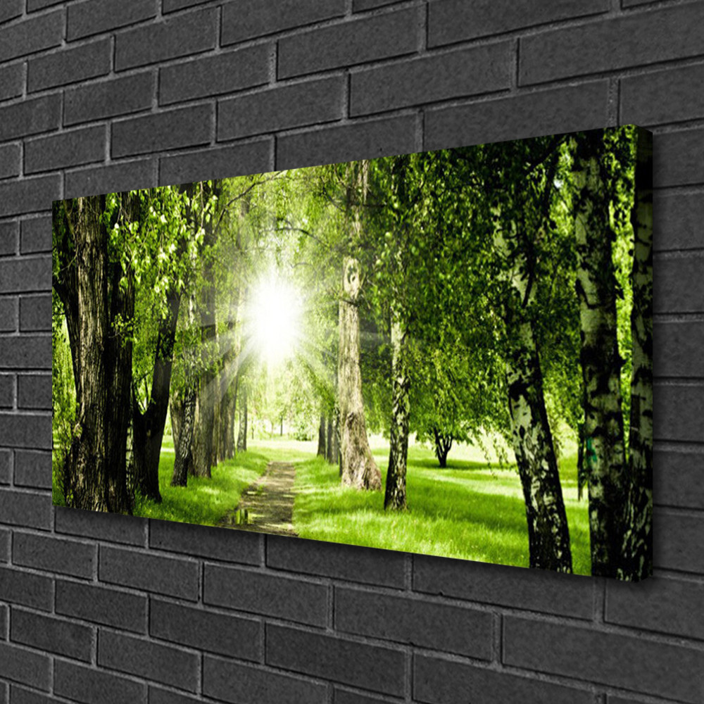 Impression sur toile nature grand format 100x50 cm tableau de salon finition galerie