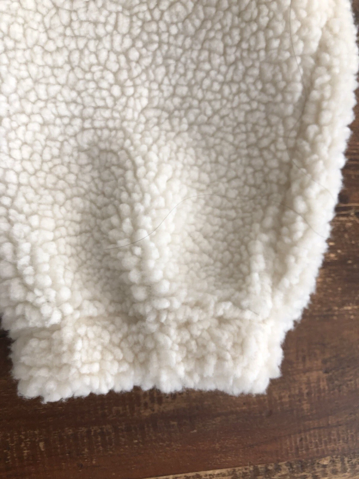 OFF WHITE Felpa Sherpa Maglione Donna Crema Prologue Manica Lunga L Nuovo con Etichette