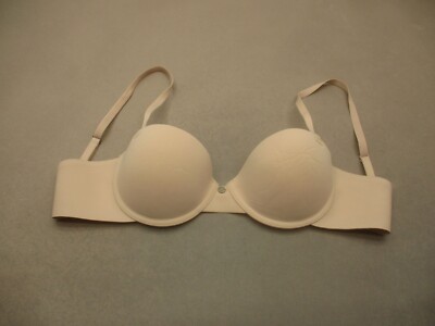 34B LUCKY BRAND Womens Beige Padded Underwire Back Closure Push-Up Bra 10E
