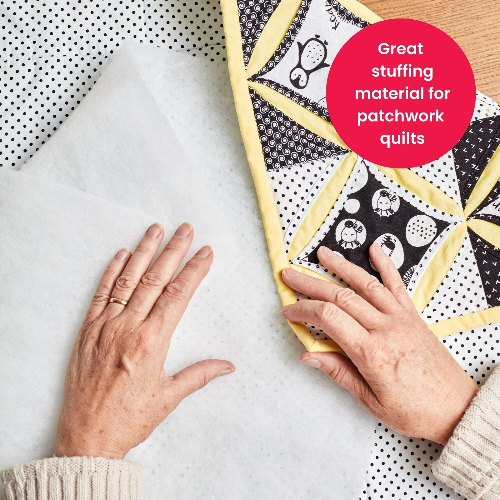 Polyester Fire Retardant Wadding Batting Upholstery Quilting 60" Wide