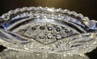 Vintage Beautiful Crystal Cut Glass Clear Nappy/Candy Dish w/ Handle — photo 7