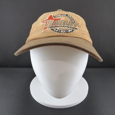 Harley Davidson Motorcycles Khaki Hat, Adjustable