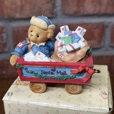 Cherished Teddies Tony First Class Delivery Mail Train Car Santa Express 219487