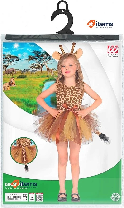 Vestido tutú jirafa, tocado Foto 2 de 3