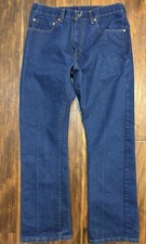 VinTagE LEVI'S 517 RED TAB BOOT CUT JEANS Denim 36x34 INK Blue Dark Unused 