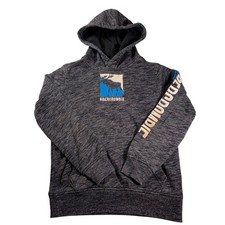 Abercrombie Kids Hoodie Gray Moose Graphic Pullover Size 7 8