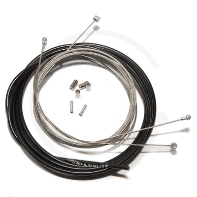 Bremszug Set Shimano M-System | MTB & Road | VR+ HR Züge & Hüllen | schwarz - Bild 1 von 2