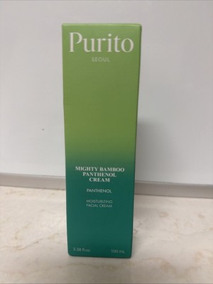 Purito Seoul Mighty Bamboo Panthenol Cream 100ml, Green/White