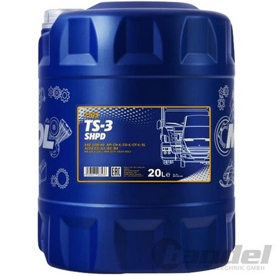 20 LITER SAE 10W-40 MANNOL SHPD TS-3 MOTORÖL LKW BUSSE